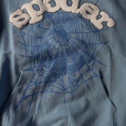 Sp5der Blue hoodie 