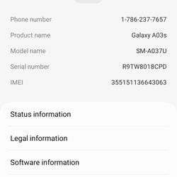 Samsung Galaxy AO3S for sale