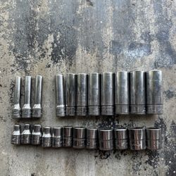 Snap On Metric 1/4 Socket Set Deep/Short