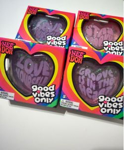 NeeDoh Good Vibes Only Heart Squish