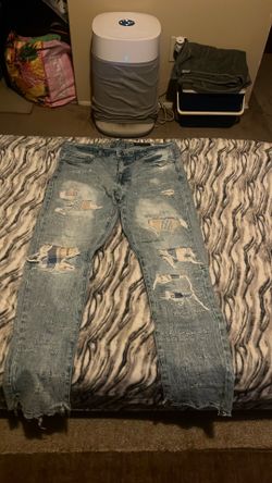 Flared rip jeans size 34