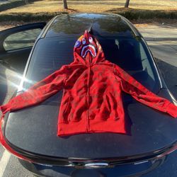 Bape Hoodie Red