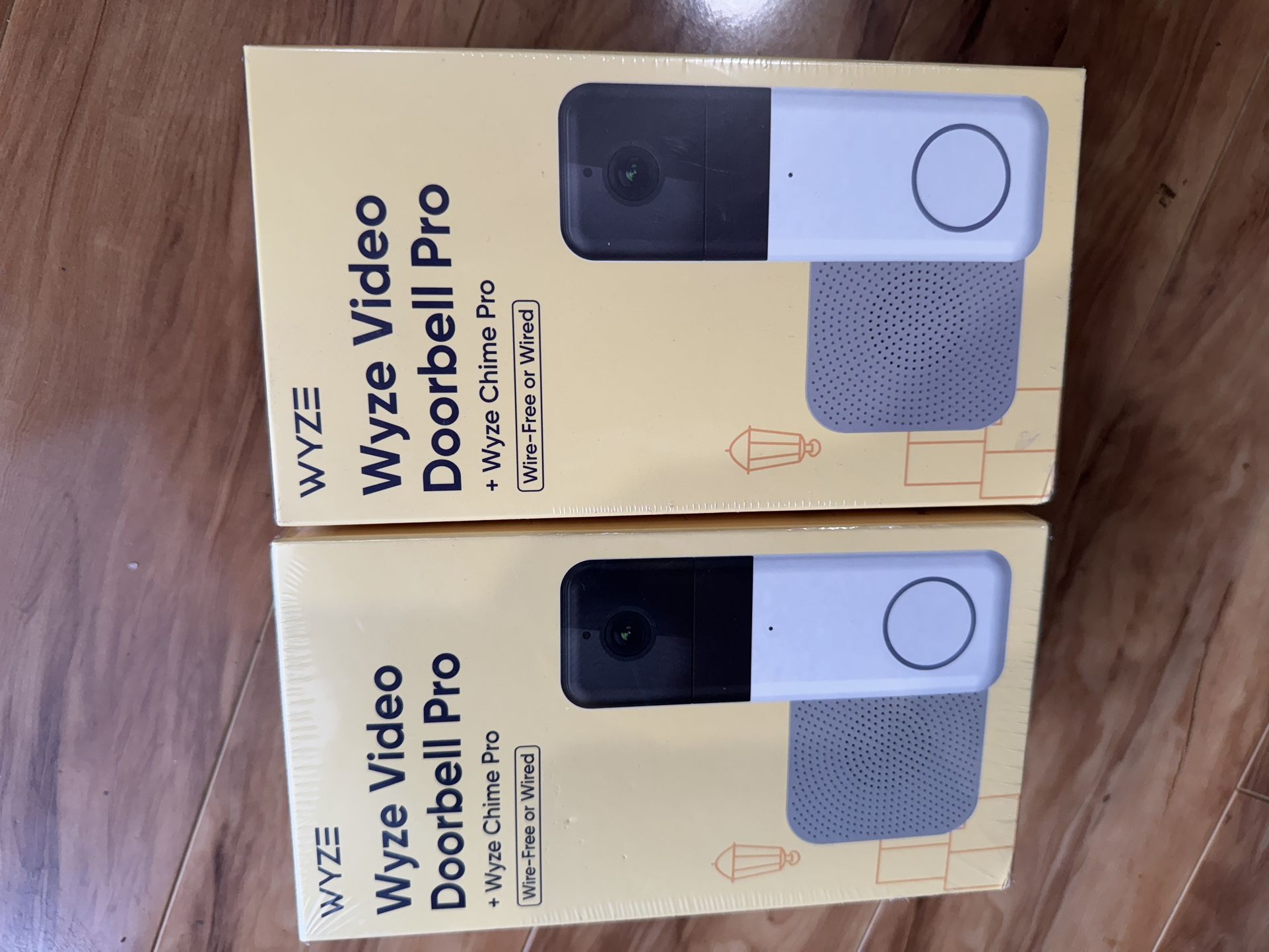 Brand New Unopened Wyze Video Doorbell Pro + Wyze Chime Pro Wired And Wireless