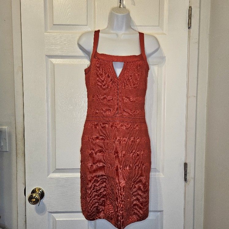 BeBe - Red Bodycon Dress - Size L
