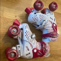 Rollerblades girl’s adjustable size 12-2, fit shoe size 12, 13, 1, 2