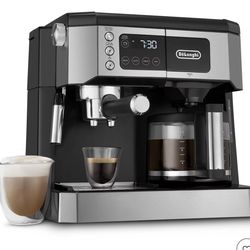 De'Longhi All-In-One Coffee & Espresso Machine COM530M – 10 Cup / 15 Bar – Black