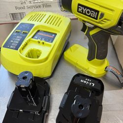 Ryobi Cordless Heat Gun 18k 2 Battery With Charger New In Box See Pictures