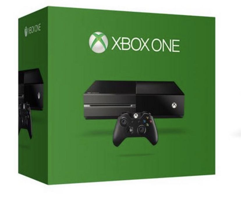 Xbox One with TV and wireless headphones