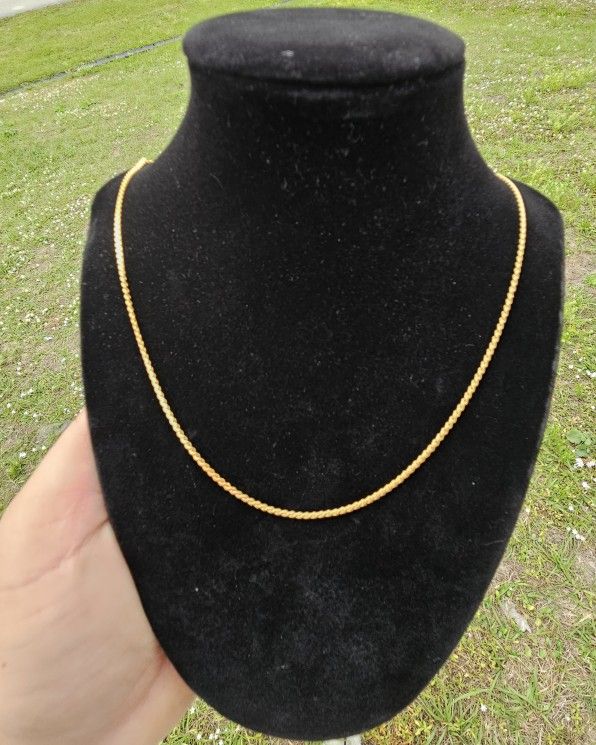 18kt Gold Franco chain