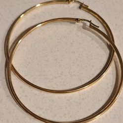 10K Gold hoop earrings
