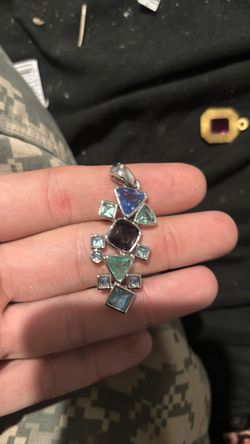 Multi gemstone pendant