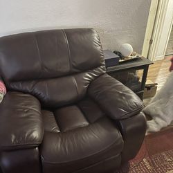 Brown Leather Couch Thumbnail