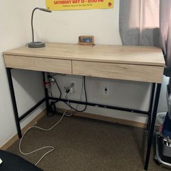 Desk With Charging Ports