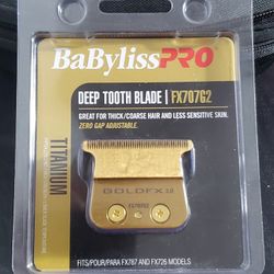 New BabylissPro Gold Titanium Deep Tooth Blade