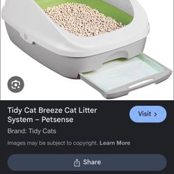 2 Breeze Cat Litter Boxes 