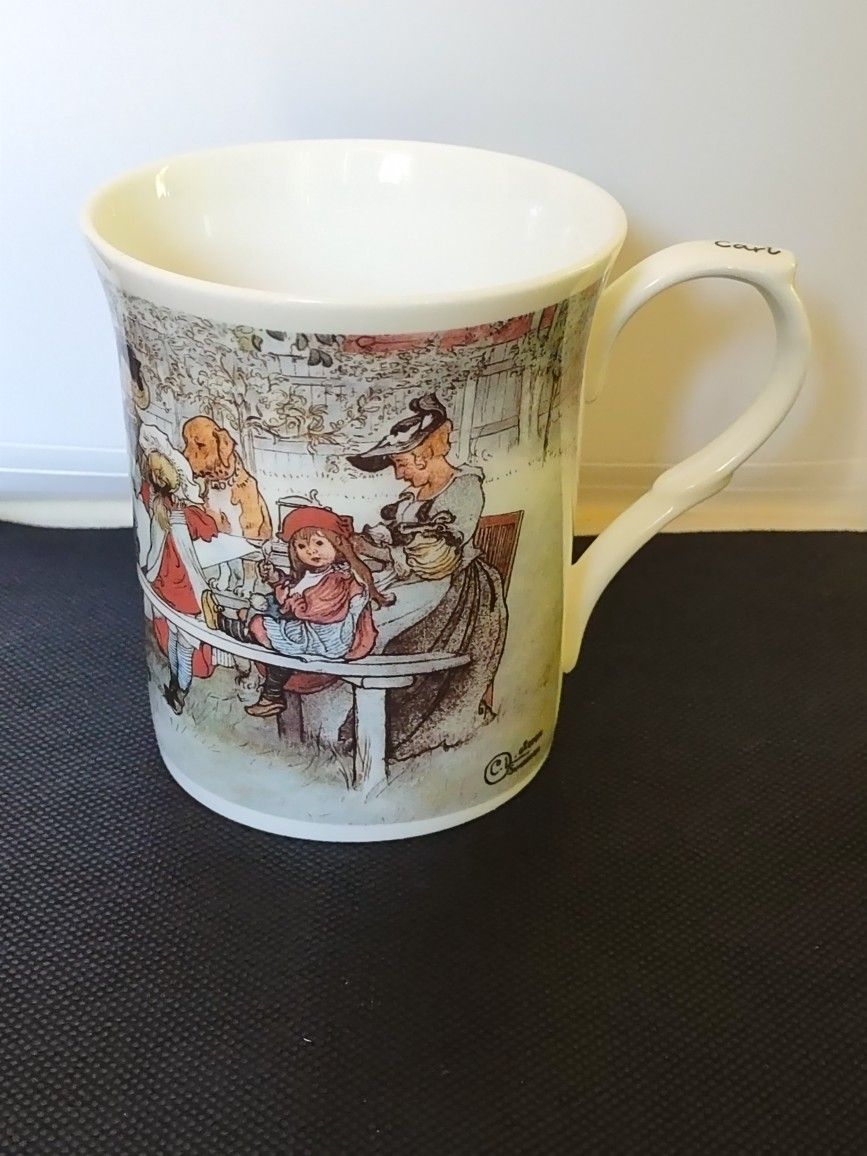 Heirloom Carl Larsson Breakfast Under The Birch Fine Bone China Cup