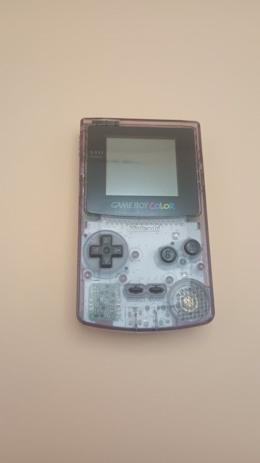Game Boy Color Atomic Purple With Super Mario Land