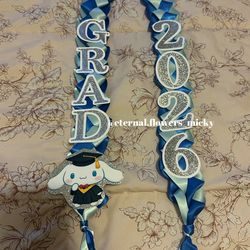 Cinnamon roll graduation leis