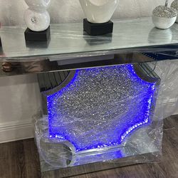 Console table with led lights