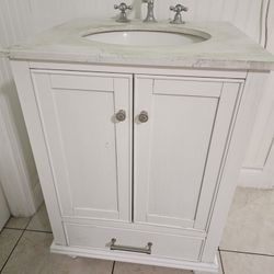 Bathroom Vanity With Sink And Faucet Soft Close 24 Inch X 24 Inch 