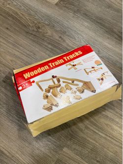 Wooden train set