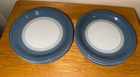 Set of 6 Denby Castile Bread Playes