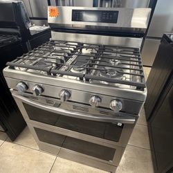 Samsung Double Oven Range With Air Fryer