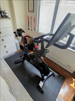 Peloton Bike+, 2 Pairs of Shoes + Mats + Dumbbells