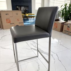 4 Grey Kitchen Stools 