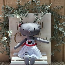 Handmade mouse doll with disney dress
