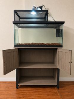 Turtle tank and shelf