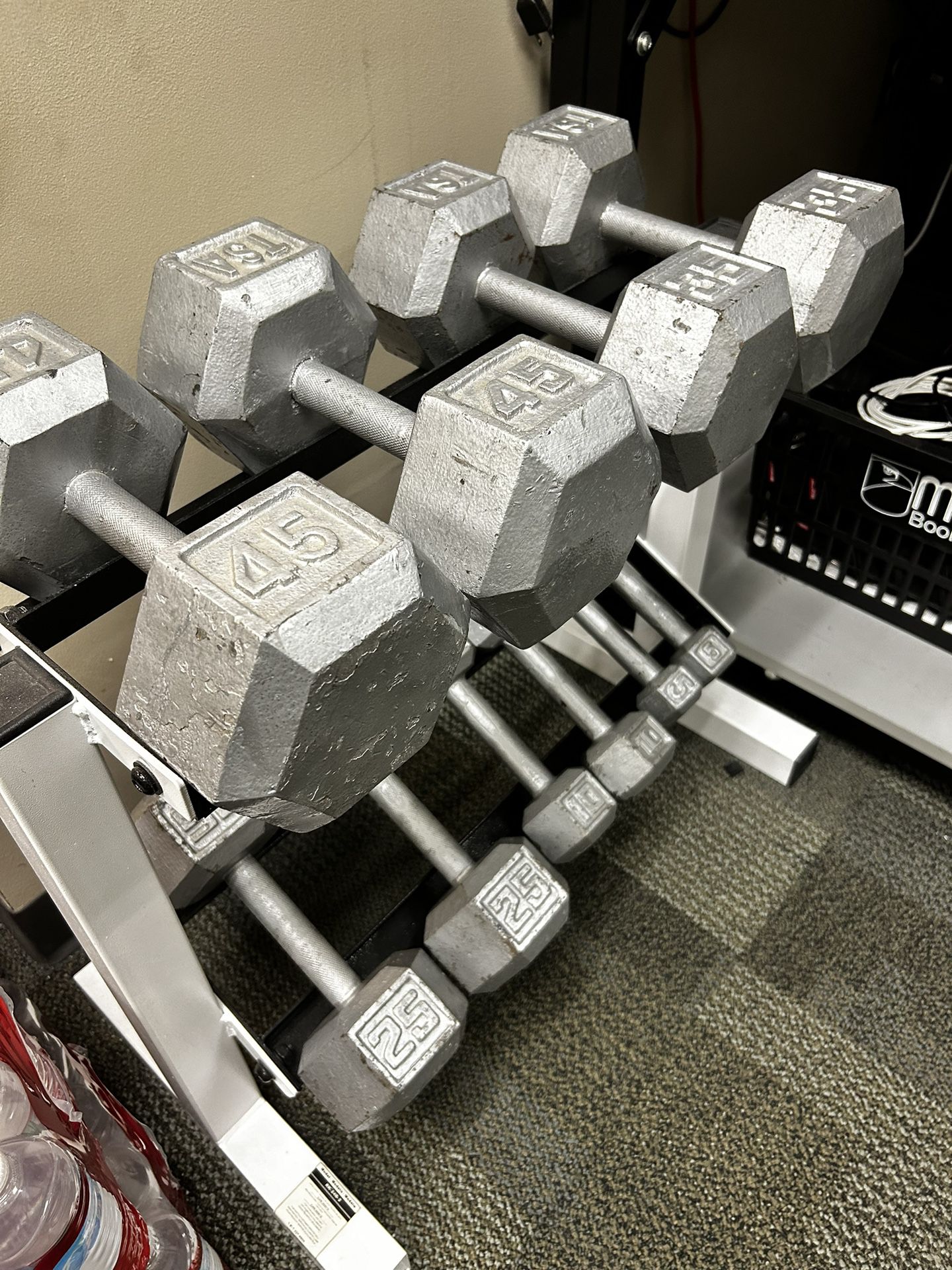 Weights With Dumbbell Rack, Bench
