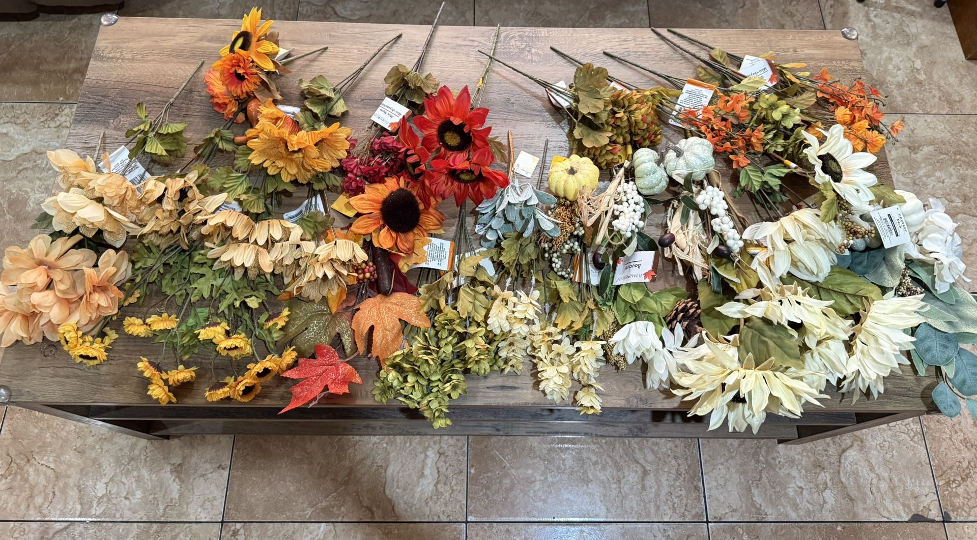 Artificial Fall/ Autumn Flowers