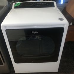 White And Black Whirlpool Commercial Dryer