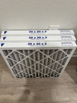 OPEN BOX NEW 20 in. x 20 in. x 2 in. Allergen Pleated MERV 12 Air Filter (3-Pack)