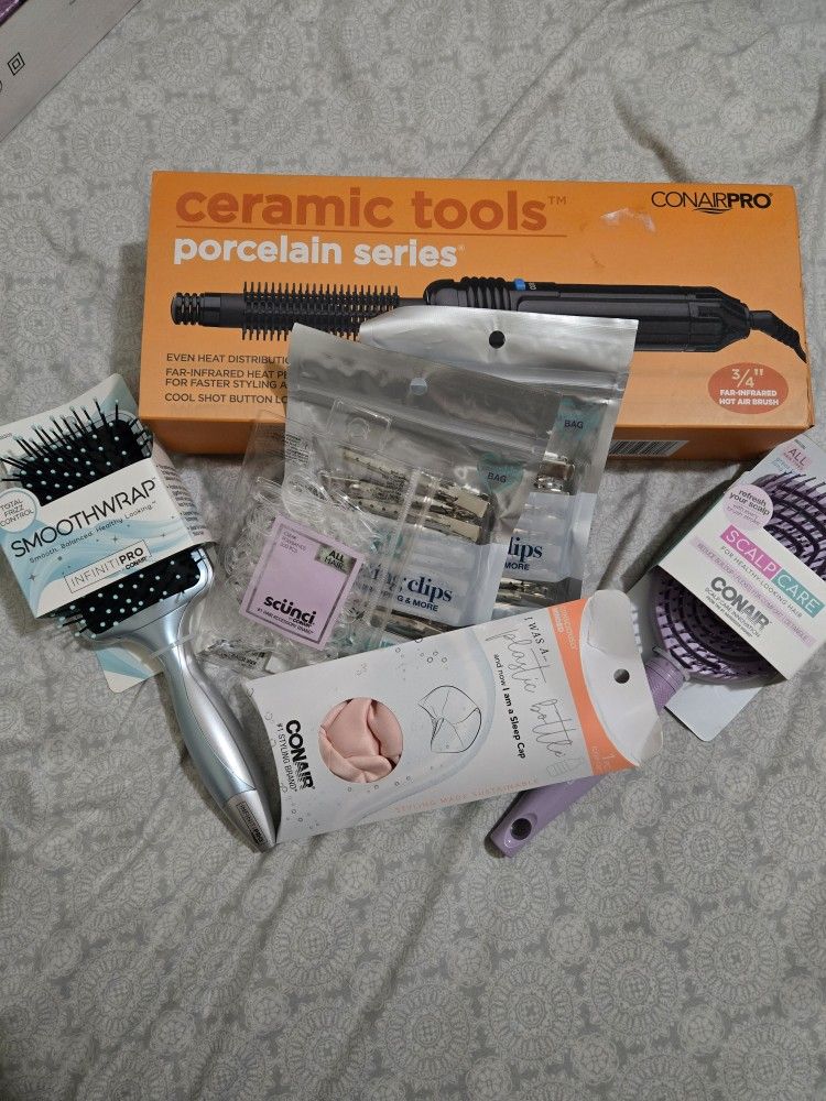 Con-Air Hot Air Brush W/accessories
