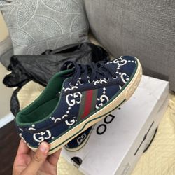 Gucci 1977 Tennis Sneakers GG Embroidered Canvas