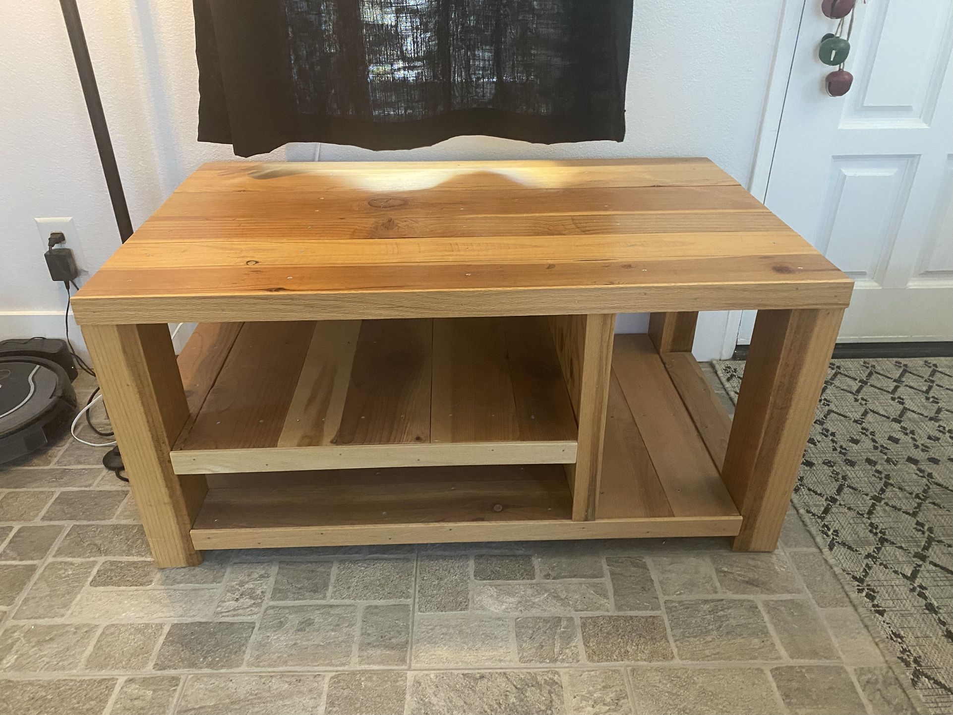 Solid Wood Media Table Or Bench