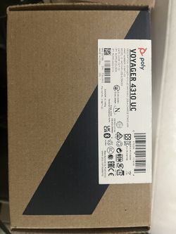 Poly - Voyager 4310 UC Wireless Headset + Charge Stand (Plantronics) - Single-Ear Headset- Connect to PC/Mac via USB-C Bluetooth Adapter, Cell Phone v