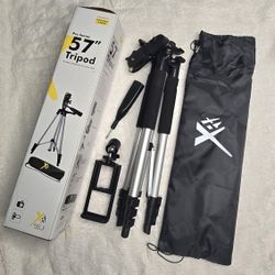 57-Inch Pro Series Aluminum Camera Tripod For Camcorders & DSLRs