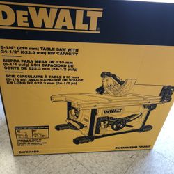 DeWalt 8-1/4” Table  Saw 