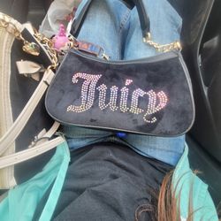 Juicy Couture Pink Rhimestone Shoulder Purse
