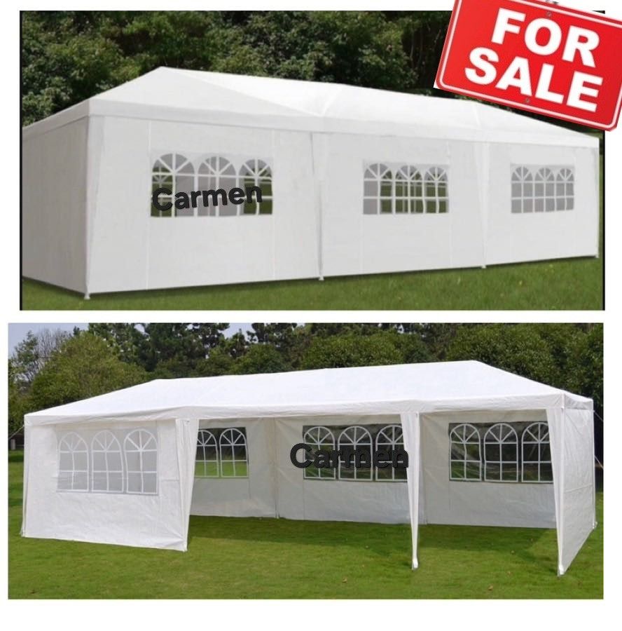 10x30 wedding party tent outdoor canopy teng with 8 side walls white FOR SALE