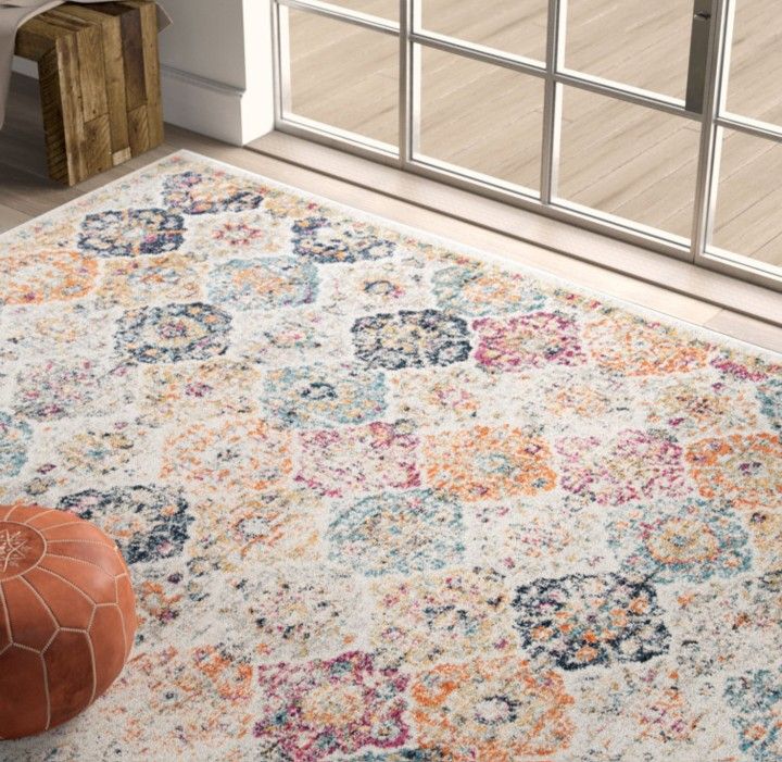 Brand New Safavieh Madison Cream Multi Luxury AREA RUG 5'1" BY 7'6" BNIB NEVER USED
