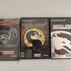 Mortal Kombat 3 Pack PS2 ALL WORK