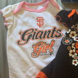 SF Giants Baby Onesies 
