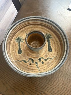 Palmetto Pottery Susan Walters Charleston SC Plate Vintage Art. 10” round