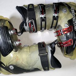 Salomon Men's Energyzer 100 Ski Boots Size 27.0-27.5 Translucent  Black Red