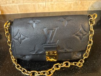 Louis Vuitton Black Empreinte Leather Shoulder Bag