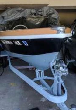 1960s boat and trailer